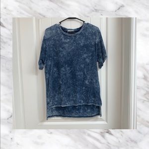 Blue Distressed tee